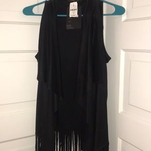 NWT LF Fringe Vest